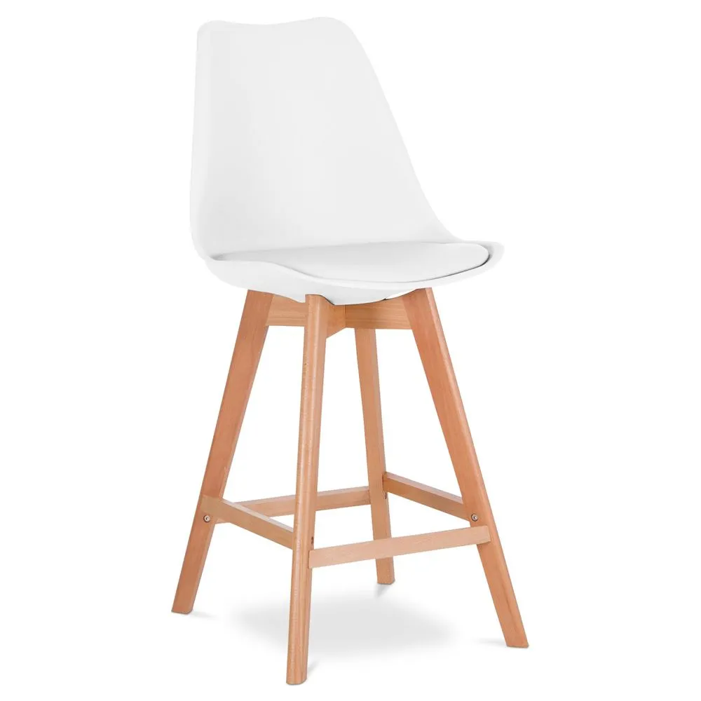 Taburete Estilo Escandinavo - Patas de Madera - Denisse  image 8