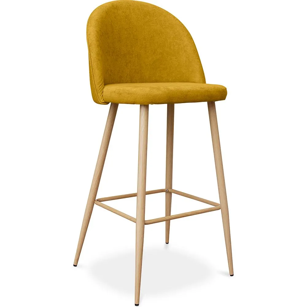 Taburete Tapizado en Tela - Diseño Escandinavo  - 76cm - Evelyne  image 8