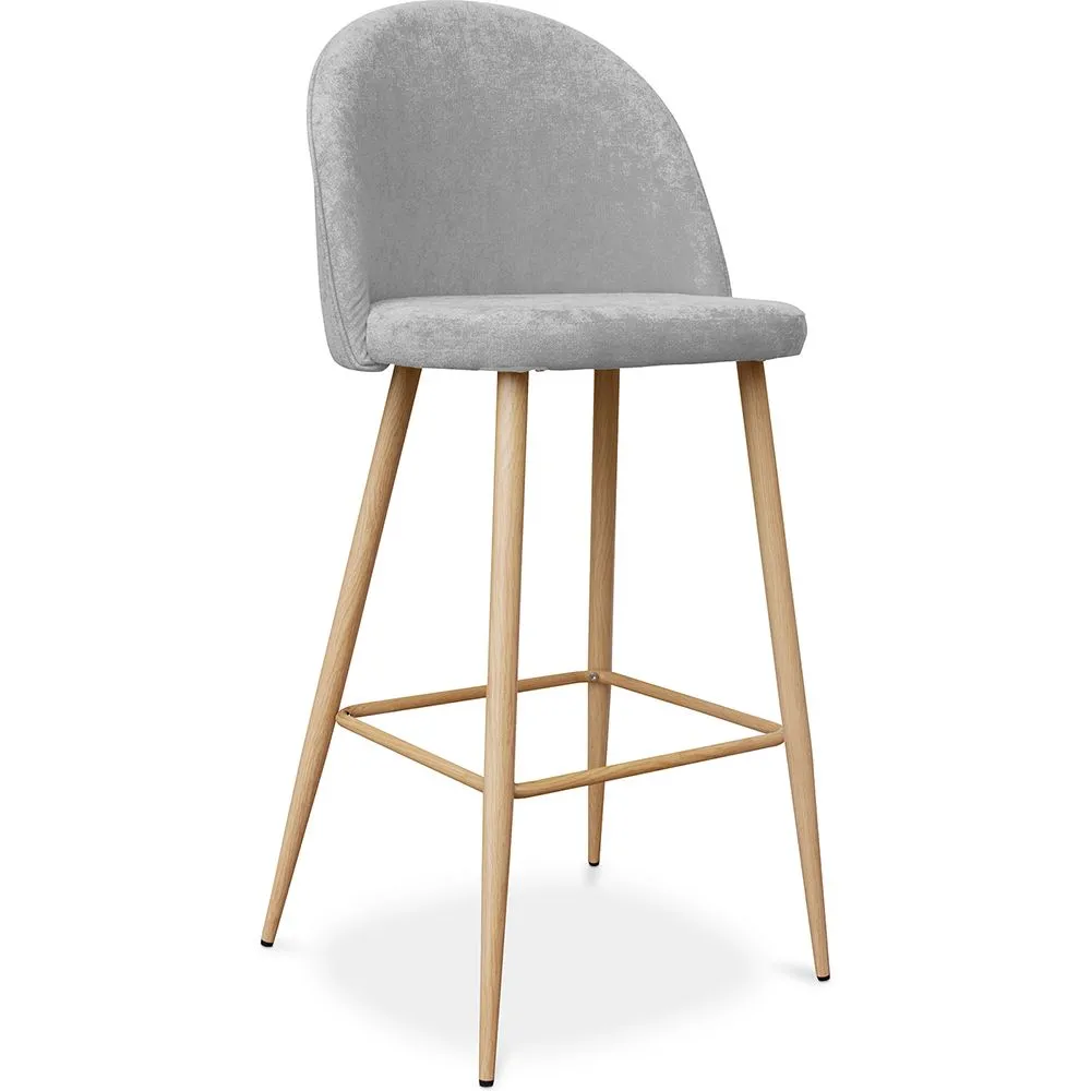 Taburete Tapizado en Tela - Diseño Escandinavo  - 76cm - Evelyne  image 8