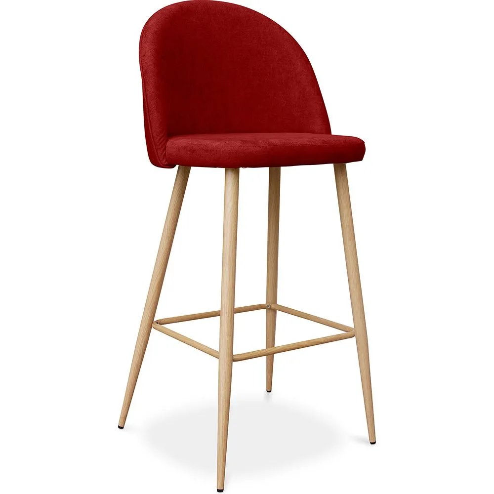 Taburete Tapizado en Tela - Diseño Escandinavo  - 76cm - Evelyne  image 8