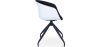 Silla de Oficina con Reposabrazos Tapizada - Silla de Escritorio - Blanco y Negro - Jodie  image 7