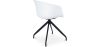 Silla de Oficina con Reposabrazos Tapizada - Silla de Escritorio - Blanco y Negro - Jodie  image 7