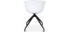 Silla de Oficina con Reposabrazos Tapizada - Silla de Escritorio - Blanco y Negro - Jodie  image 7