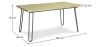 Pack Mesa de Comedor Diseño Industrial 150cm & 6 Sillas de Comedor Tapizadas en Bouclé - Evelyne image 7