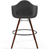 Taburete de Bar de Terciopelo - Diseño Escandinavo y Patas de Madera Oscura - Nordika image 7